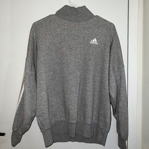 Gray Adidas Mock Neck